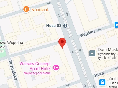 Lokalizacja kantoru w Warszawie